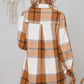 Rust and white Plaid Dress