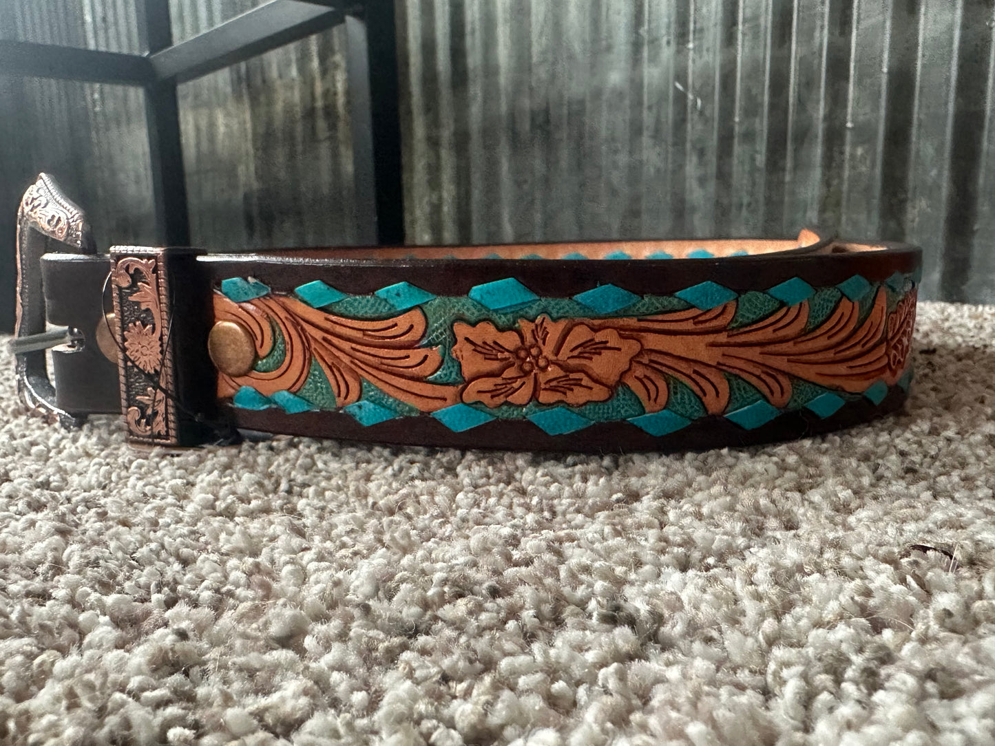 Teal Black and Brown Belt