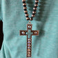 Long cross necklace