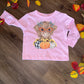 Toddler fall Highland cow crewneck