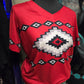 Red Aztec Top