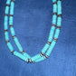 Long turquoise Navajo necklace