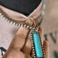 Navajo marbled turquoise accent necklace