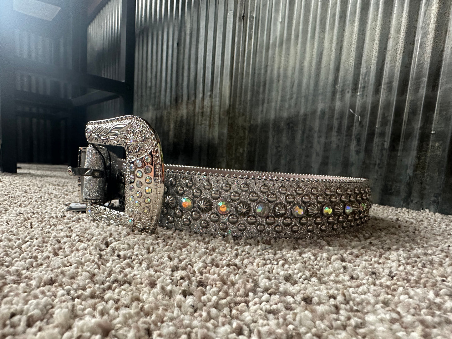 Silver rhinestone Belt (Youth)