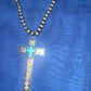 Long cross necklace