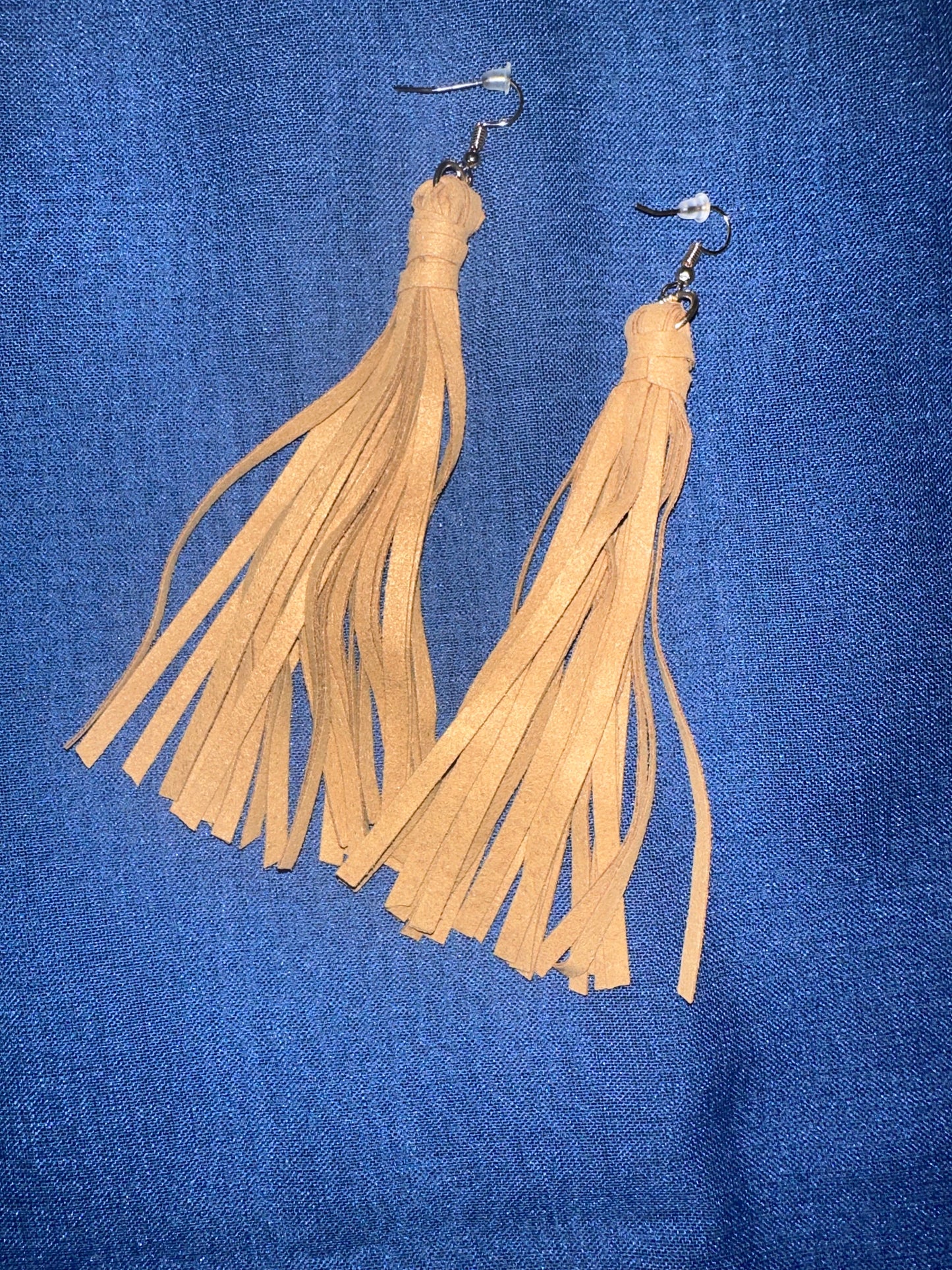 Tan Tassel earrings