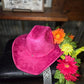 Pink Suede Cowgirl Hat (Youth)