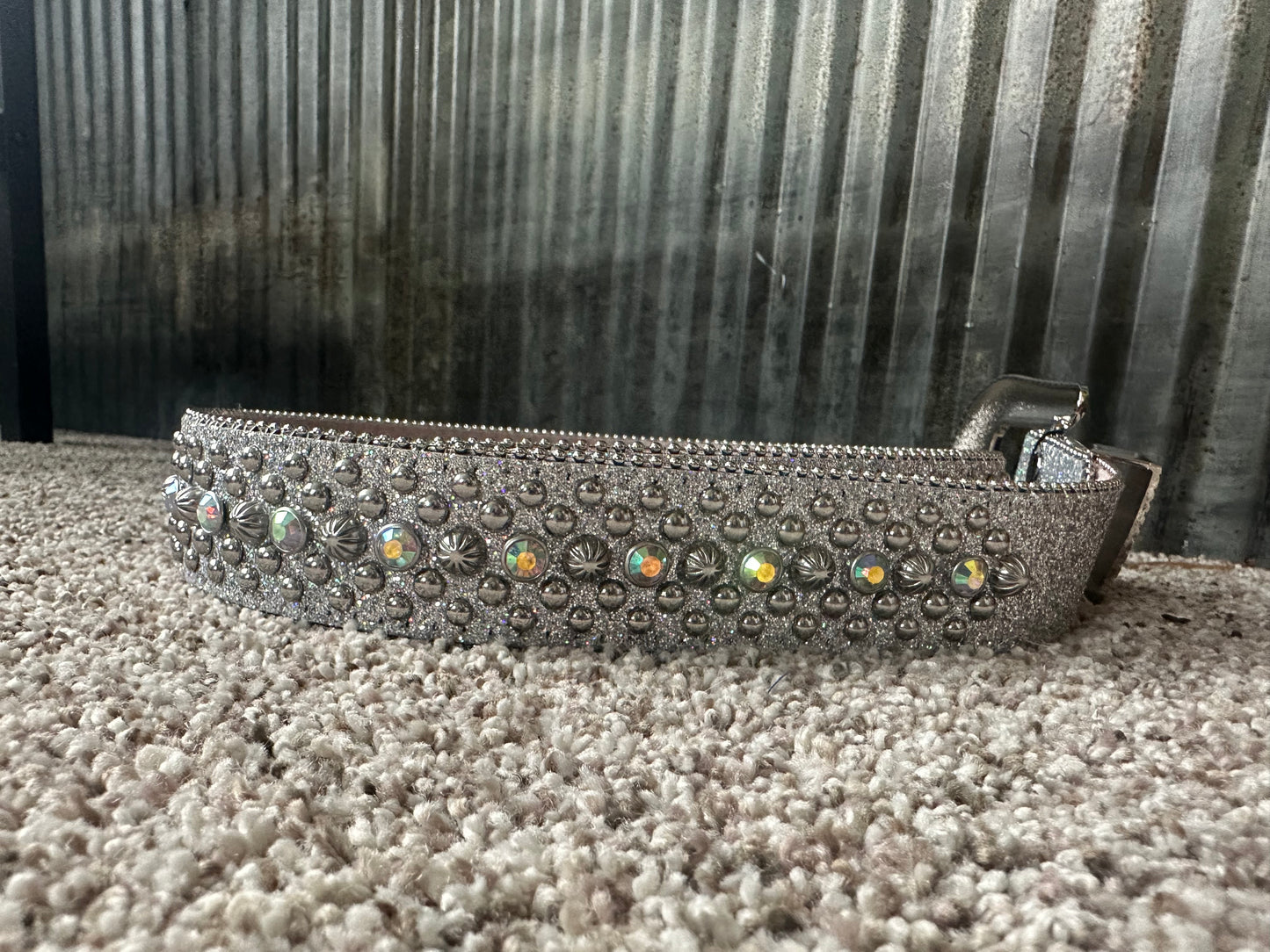 Silver rhinestone Belt (Youth)