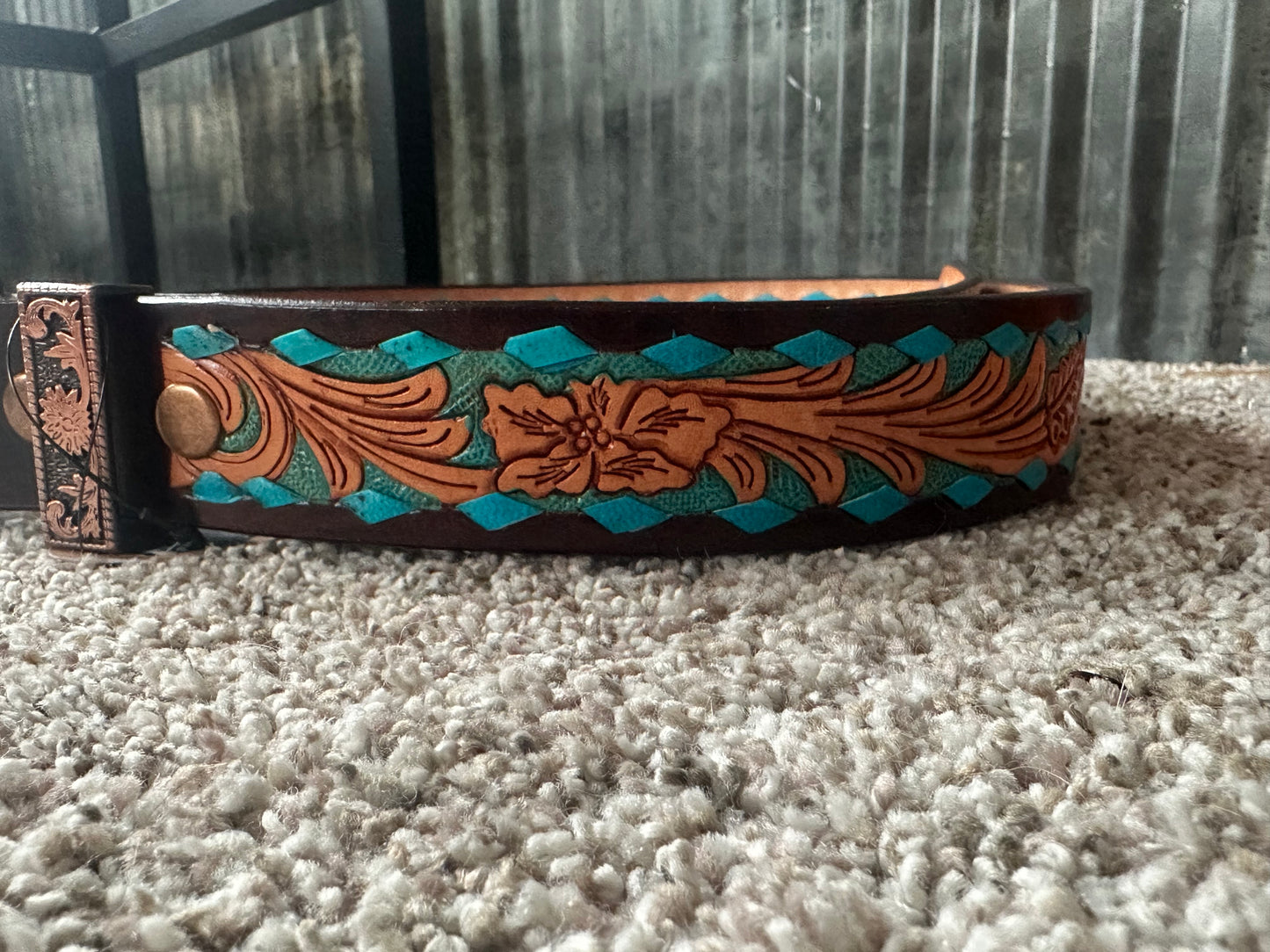 Teal Black and Brown Belt