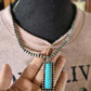 Navajo marbled turquoise accent necklace