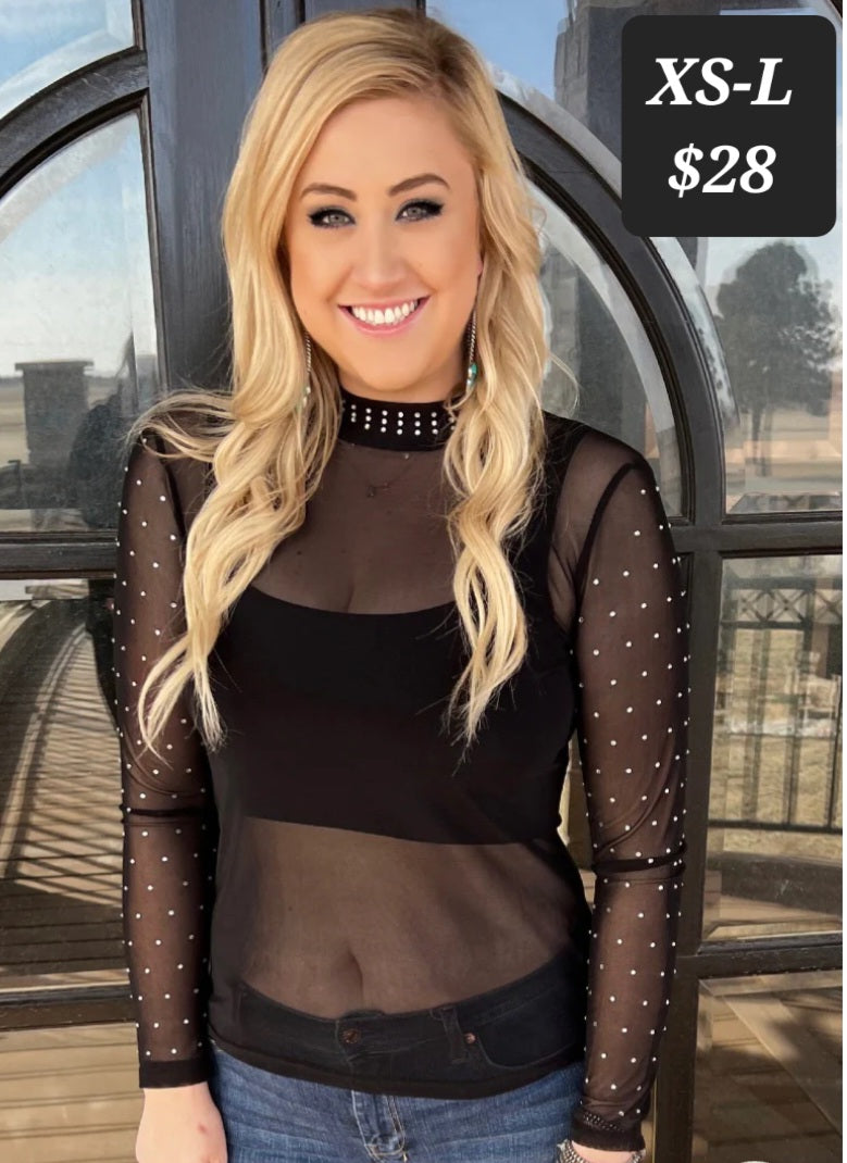 Texas Rhinestone Top